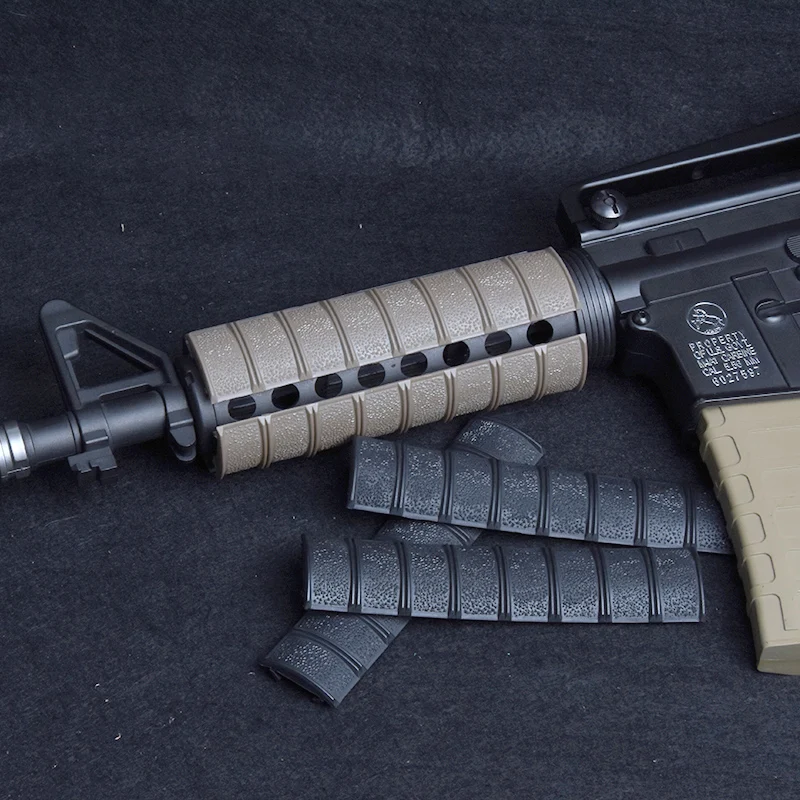 Cubierta de riel a cuadros negra táctica de 6,25 pulgadas para AR15, riel Picatinny de 20mm, accesorios para pistola Airsoft Tou, 3 uds.
