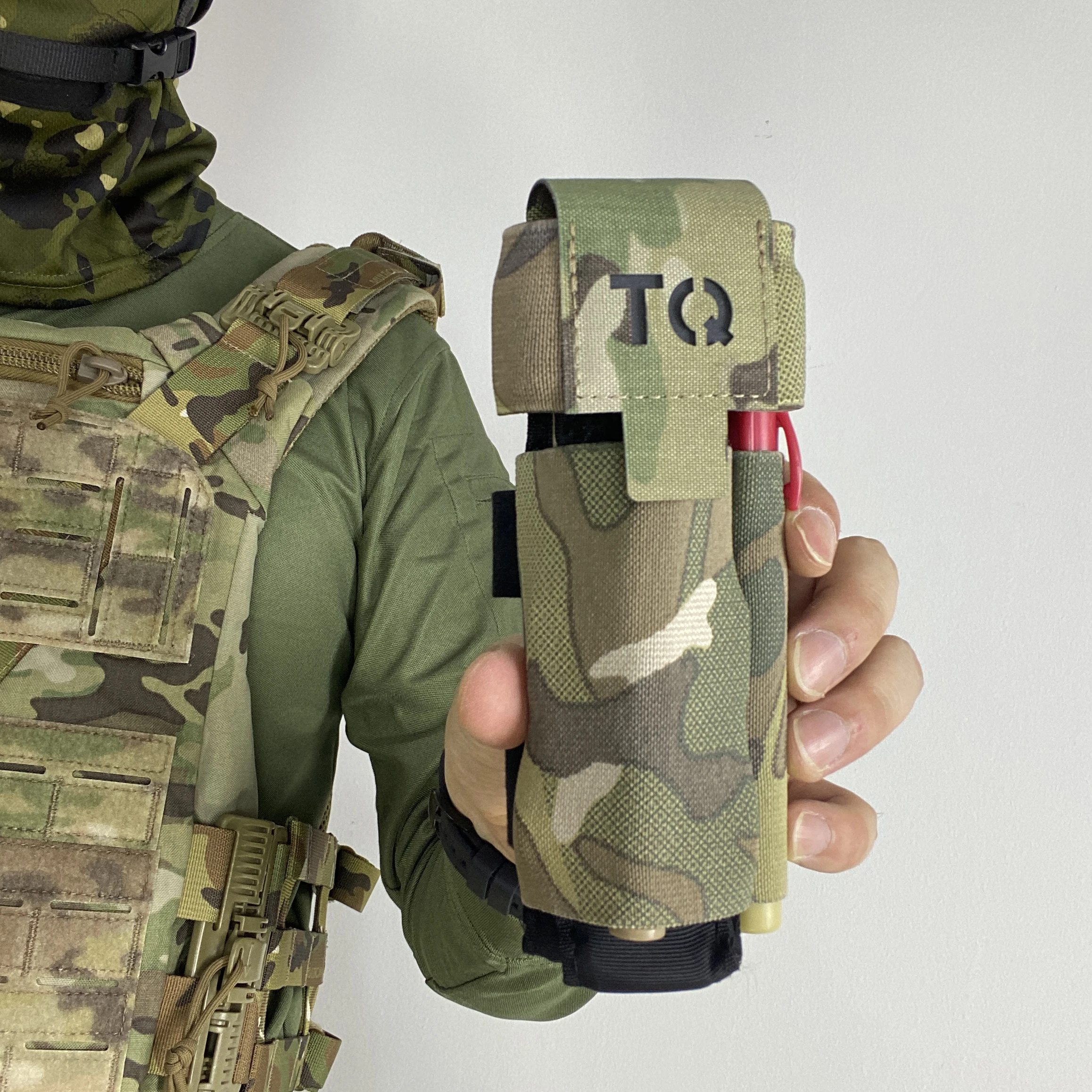 Bolsa táctica Molle elástica de liberación rápida TQ versión Molle torniquete ajustable multidireccional y soporte para marcadores - imagen 4