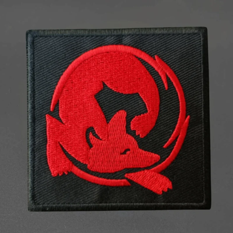 Parche bordado "Red Fox", chaleco táctico, sombreros con gancho y bucle, insignia de moral, pegatinas para mochila militar, parches para brazalete para ropa - imagen 2