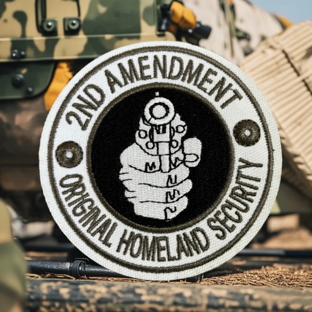 2a enmienda GUN RIGHTS 1789 insignia de moral bordada parche táctico gancho y bucle parche brazalete mochila militar pegatinas de ropa - imagen 5