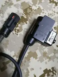 TCA U94 Conector PTT táctico negro para comunicaciones MOLLE