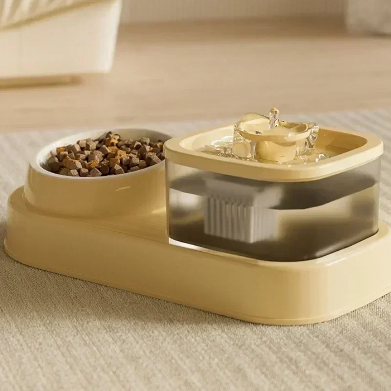 Fuente de agua para mascotas, filtro automático USB, bebedero eléctrico silencioso para gatos, alimentador para mascotas, bebedero de hilo de recircular 2 en 1 para gatos - imagen 5