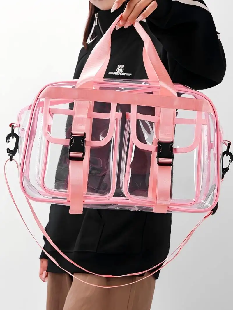 Bolsa de playa de PVC para natación, bolso de lavado transparente impermeable de verano, equipaje de viaje al aire libre, paquete de almacenamiento de viaje, bolsa de juego de agua - imagen 3