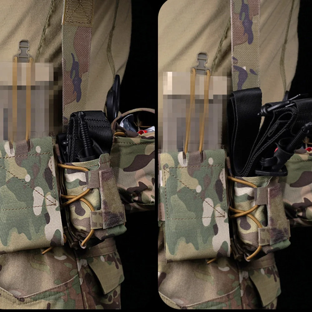 Bolsa de torniquete táctico, soporte versátil TQ, Kit de trauma de desplegado rápido, Clip Molle, cinturón de combate, accesorios para chaleco de caza - imagen 5