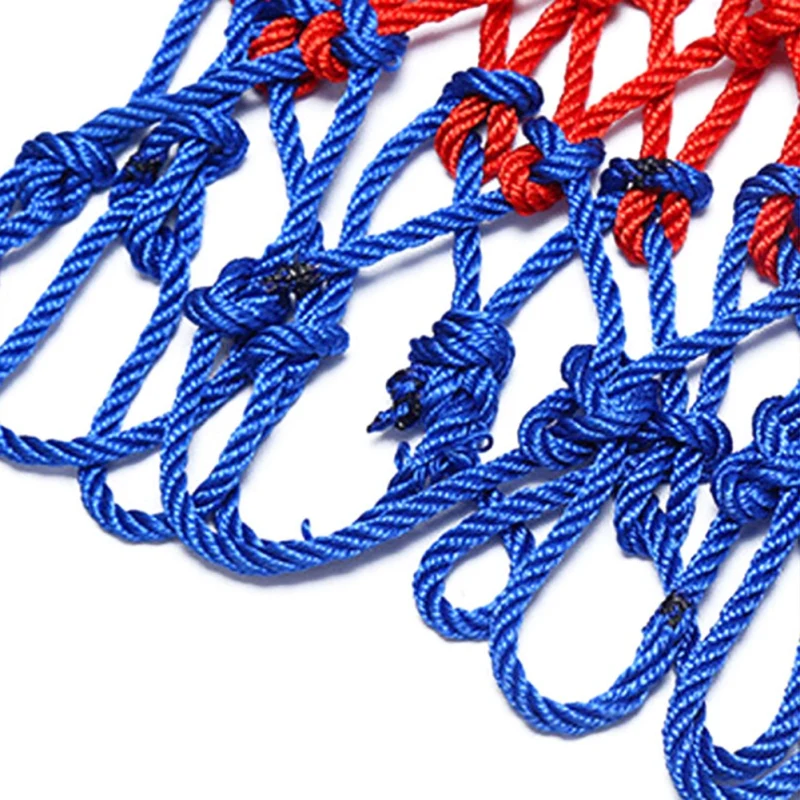 Alta calidad, duradero, tamaño estándar, hilo de nailon, aro de baloncesto deportivo, red de malla, tablero trasero, llanta, bola, Pum, red de 12 ganchos - imagen 4