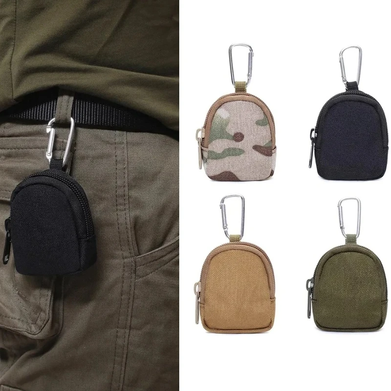 Mini bolsa de herramientas EDC, llavero con cremallera, auricular, billetera, monederos, utilidad, senderismo al aire libre, accesorios de caza, riñonera - imagen 5