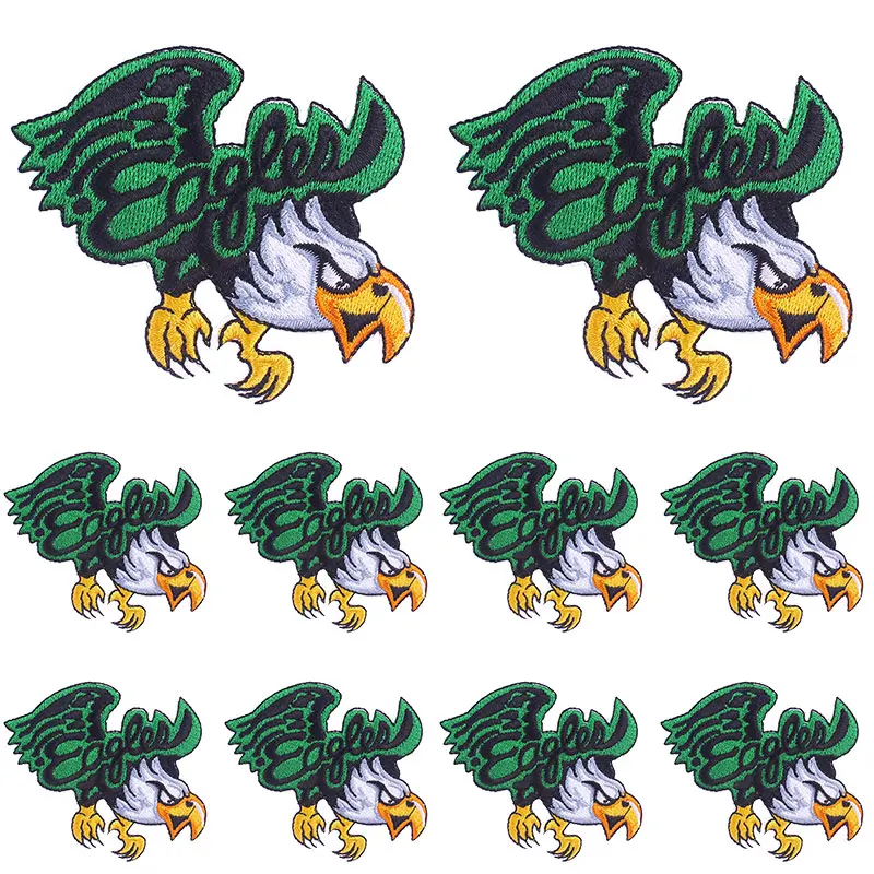 Parches bordados de águila/dinero para ropa, parche bordado para coser chaqueta, parche Punk, parches para planchar ropa DIY, 10 unids/lote - imagen 5