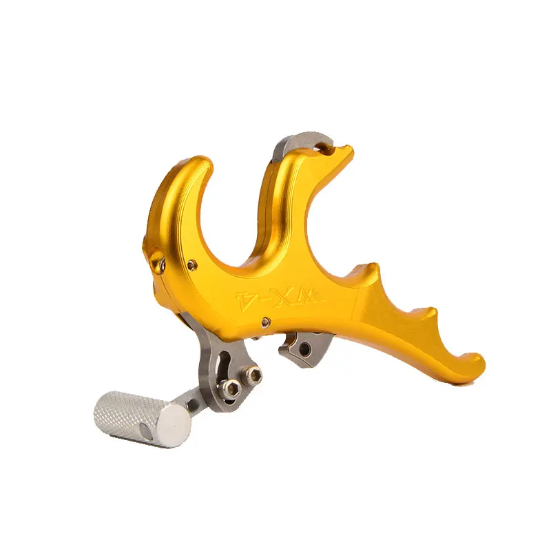 Ayuda de liberación de arco de 4 dedos, aleación de aluminio, arco compuesto de tiro con arco, agarre de gatillo de pulgar para deportes al aire libre, accesorios de tiro de caza - imagen 4