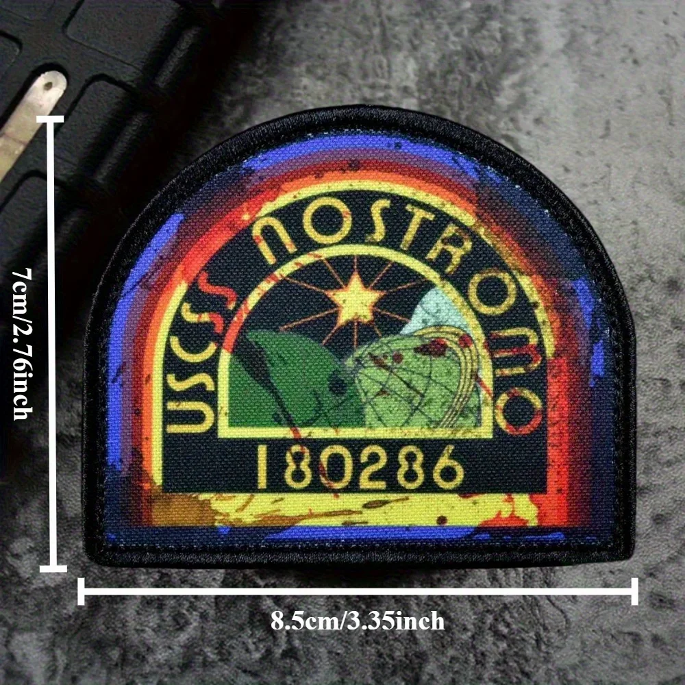 Parche táctico de gancho y bucle USCSS NOSTROMO estampado moral - imagen 2