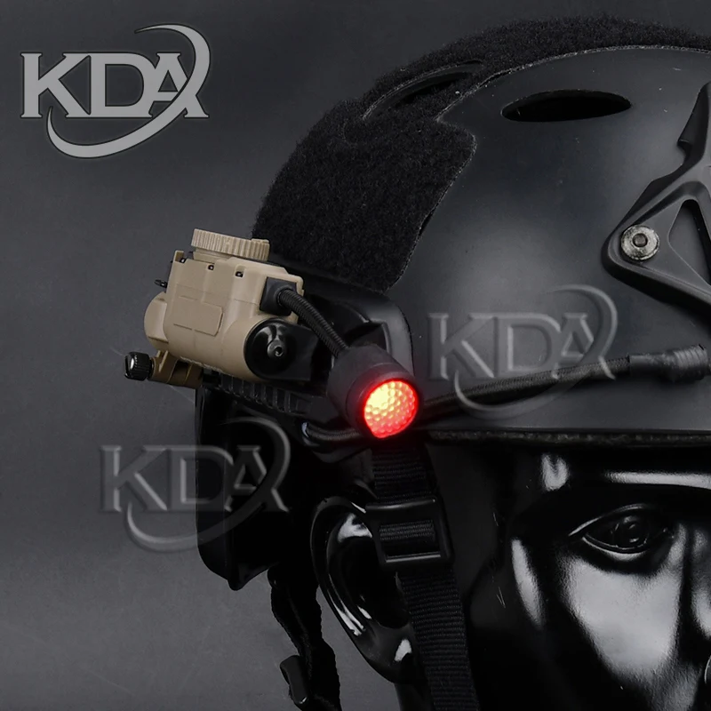 Lámpara de cabeza Sidewinder para casco táctico, luz estroboscópica roja, verde, azul, blanca, IR, LED estroboscópica IFF, lámpara de Camping para caza al aire libre - imagen 3