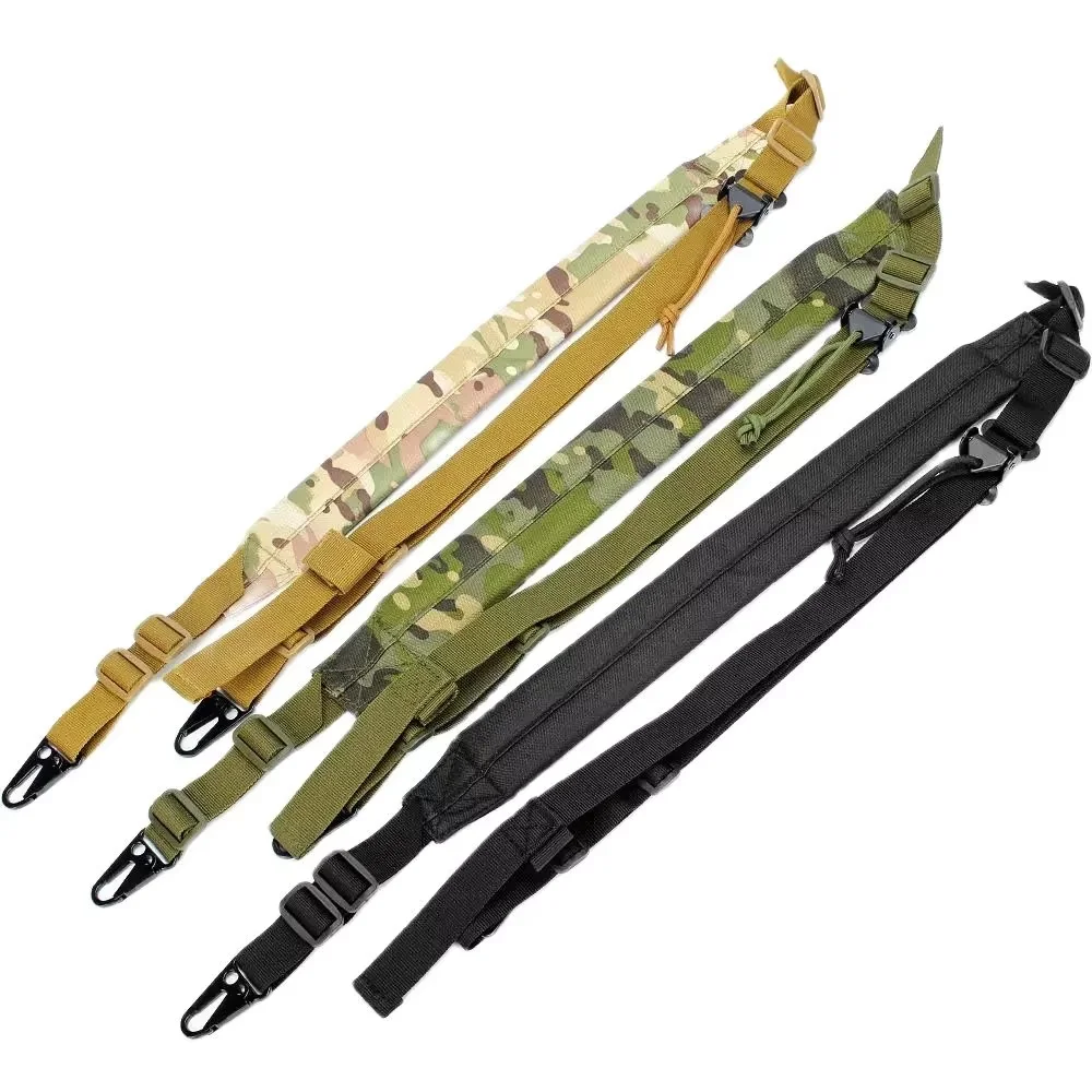 Correa de eslinga para Rifle MK2 ajustable rápido para caza táctica, correa de hombro acolchada para pistola de 2 puntos - imagen 2