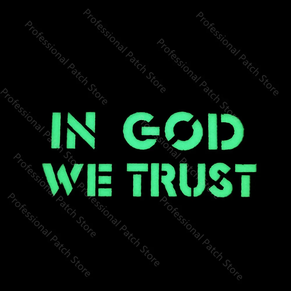 Parche bordado de Estados Unidos en Dios, WE TRUST, IR, reflectante, gancho y bucle, costura bordada, parches para gorra de mochila - imagen 4