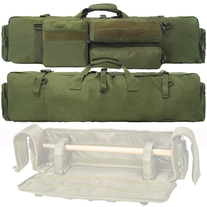 Bolsa de pistola táctica de 96CM, funda para pistola de Rifle Airsoft, funda de nailon para deportes al aire libre, caza, juego de guerra, bolsa de protección para transporte de pistola - imagen 2