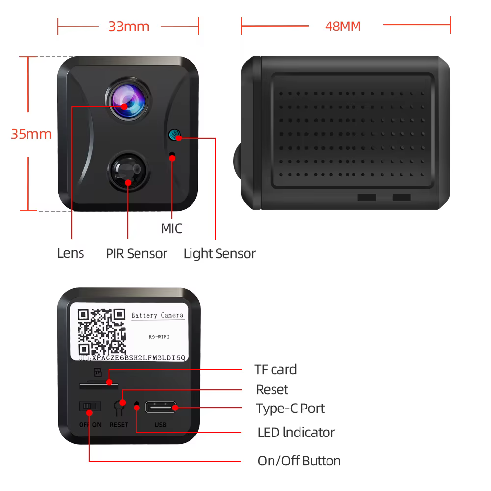 Cámara vigilancia bebé WiFi 4G con alarma – Interior y exterior - imagen 2