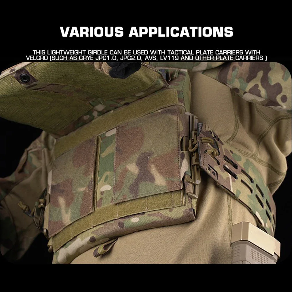 Pretina táctica ligera JPC1.0/2.0 CRYE AVS LV119 chaleco de caza faja con hebilla de liberación rápida cinturón Airsoft - imagen 4
