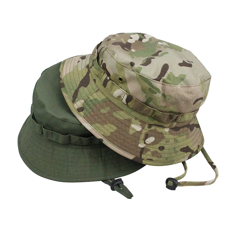 Gorra Bonnie táctica de camuflaje Airsoft, sombreros Benny de cubo para exteriores, Multicam, pesca, senderismo, gorras para el sol al aire libre, sombrero de pescador a prueba de viento - imagen 3