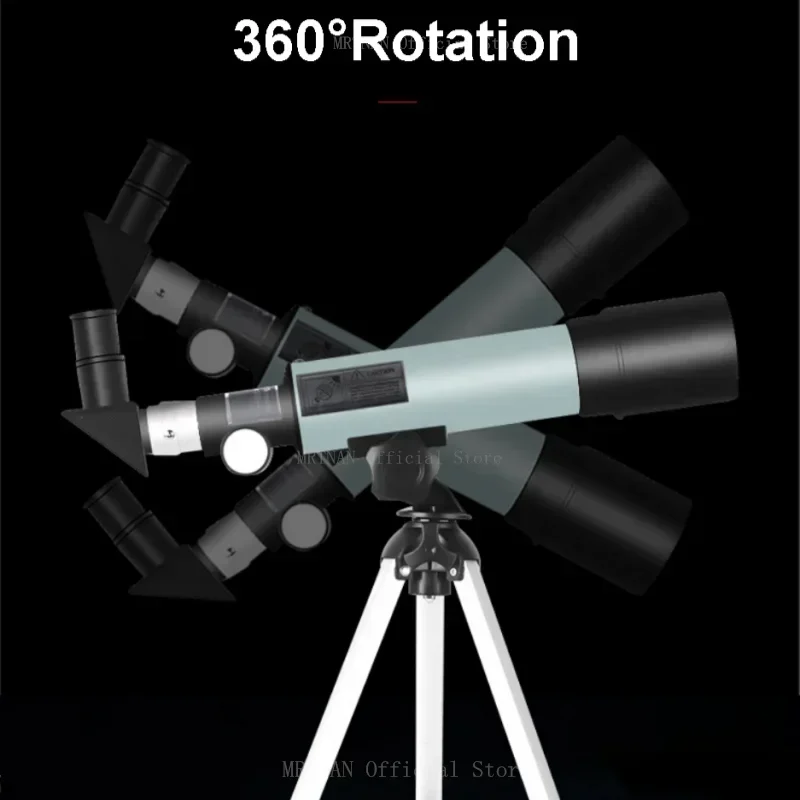 Telescopio astronómico de refracción 36050 con trípode portátil, telescopio Monocular, alcance de observación espacial, regalo - imagen 5