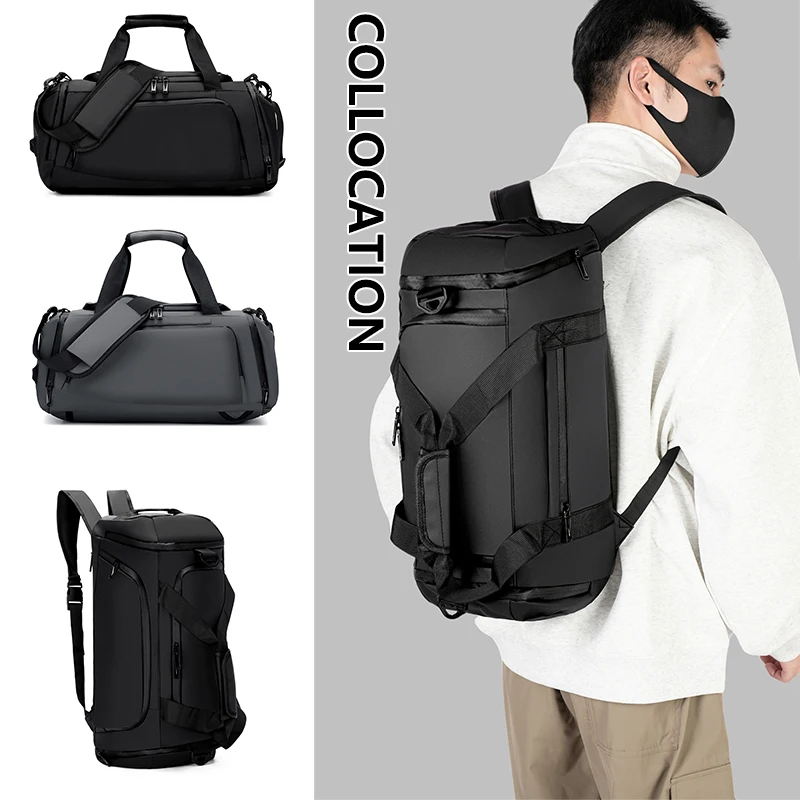 Mochila deportiva para Fitness, bolso para Yoga, gimnasio, senderismo, Camping, viaje, bolso cruzado para hombres y mujeres, bolsas de viaje de negocios con bolsillo para zapatos