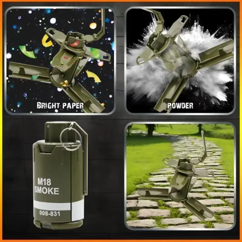 Granadas de mano tácticas, juguete CSGO, cuentas de agua para exteriores, modelo de granada Airsoft, juego de batalla, balas de agua, juego de rol de ducha BB - imagen 3