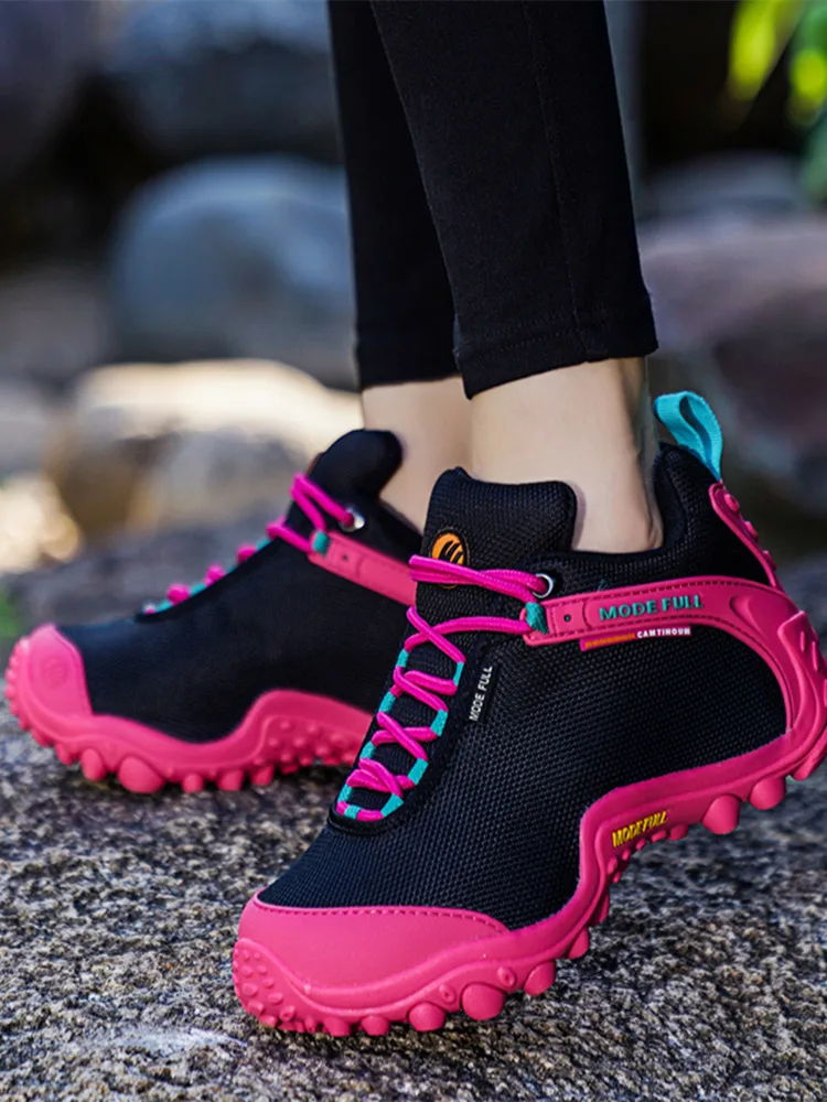 Zapatos de senderismo de montaña para hombre, botas de caza, zapatillas deportivas para exteriores, zapatos informales para caminar para mujer, zapatos de Trekking, zapatos de malla todoterreno - imagen 3