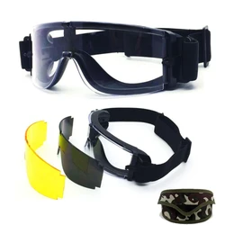 Gafas protectoras de seguridad para tiro Airsoft al aire libre para hombre, gafas tácticas USMC X800 para caza