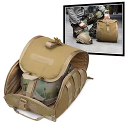 Funda portacascos táctica MOLLE – Transporte militar multiusos
