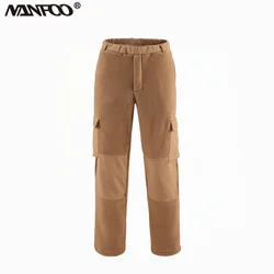 Pantalones completos de lana de camuflaje para exteriores de invierno para hombres pantalones tácticos deportivos informales térmicos
