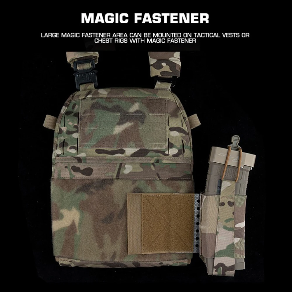 Portaplacas táctico Raiders, alas laterales, Molle Universal para caza, chaleco Airsoft, plataforma de montaje, bolsa extendable Mag, equipo de transporte para cuchillos - imagen 5