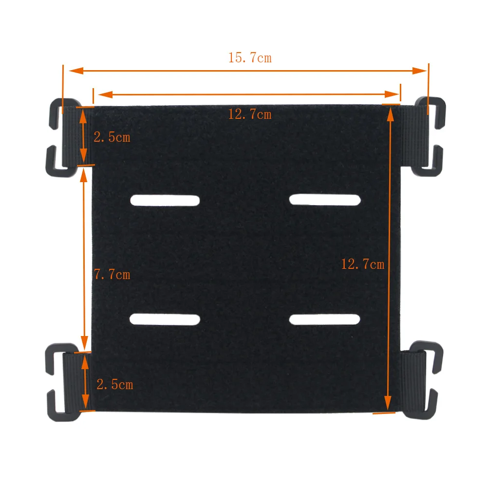 Parche de chaleco táctico, adaptador de sistema Molle, convertidor de gancho y bucle para atadura de parches de identificación, insignia de parche DIY - imagen 3