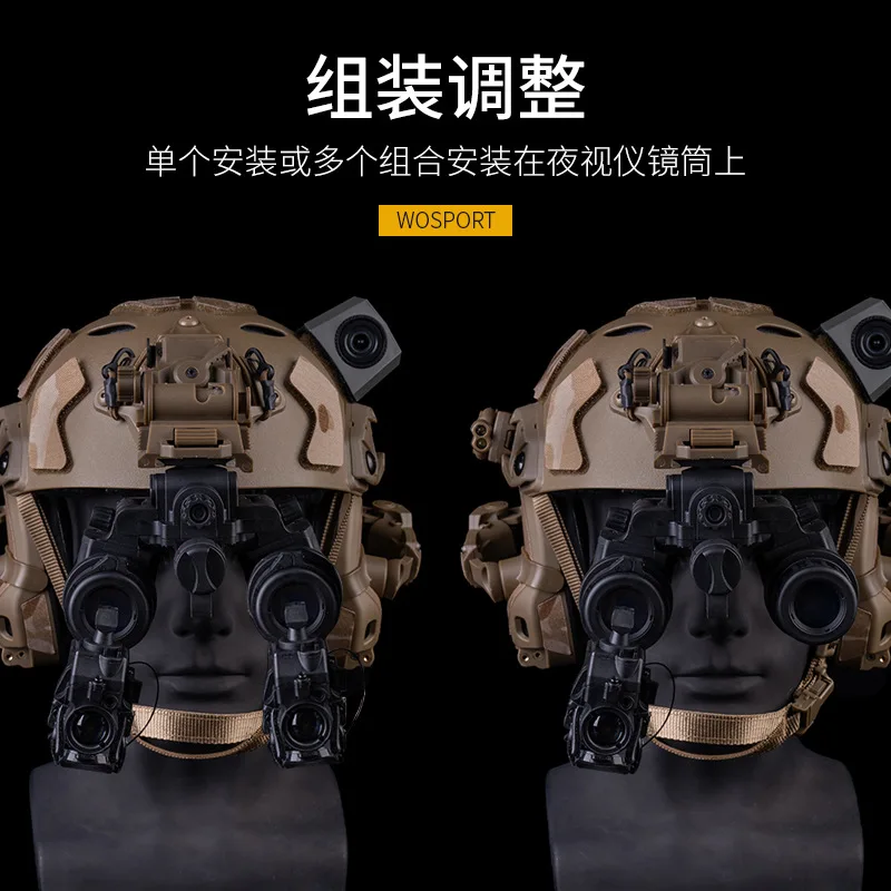 Dispositivo táctico de visión nocturna airsoft, modelo de fusión térmica simulado AN/PAS-29 para PVS7/14/15/18/23/AN/PVS-31 GPNVG-18 Cosplay - imagen 5