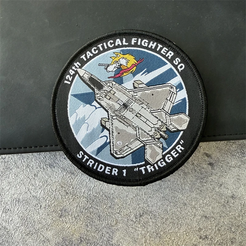 Parches tácticos bordados Ace Combat, juego circundante, gancho y bucle, pegatinas de tela para mochila, emblemas de moral al aire libre - imagen 4