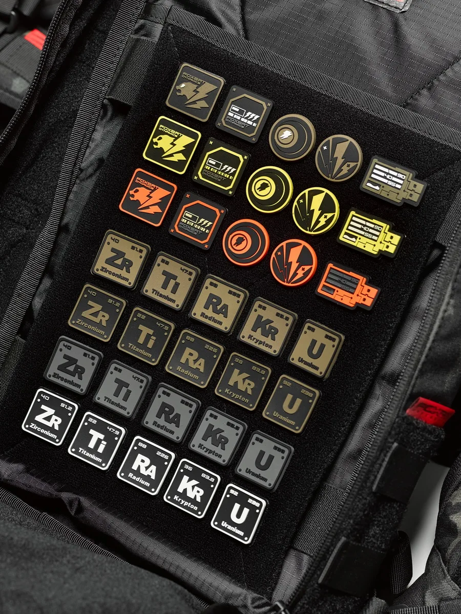 FOXBAT Lightning Mini brazalete táctico con parche de PVC, decoración bordada DIY para ropa y mochilas de 1 pulgada - imagen 2