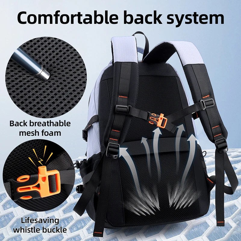 Mochila de Yoga para gimnasio y Fitness para hombre al aire libre, mochila de entrenamiento para deportes, senderismo, escalada, viaje de negocios, universidad, portátil, mochila escolar - imagen 5