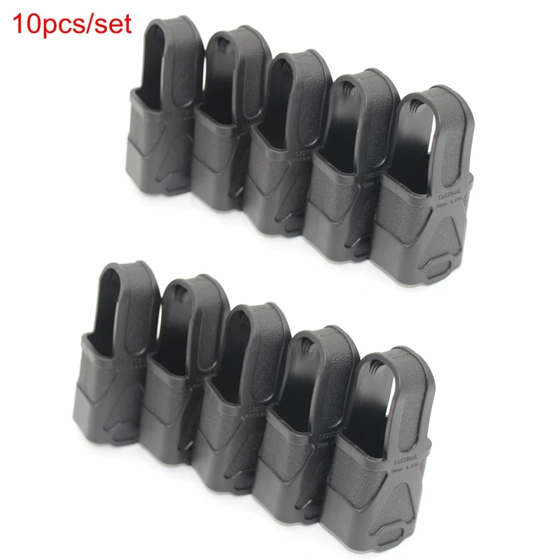 Cinta de marcador con Clip para bolsa de revistas, accesorios de caza, banda de marcado de revistas, cubierta de goma de identificación de combate, 10 piezas, 9mm - imagen 3