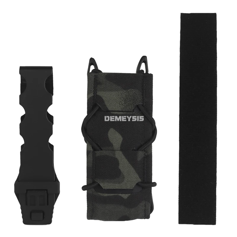 Bolsa táctica individual para revista para 9MM Mag, extracción rápida, tiro al aire libre, caza, linterna, herramientas, paquetes, bolsas Airsoft MOLLE Mag - imagen 2