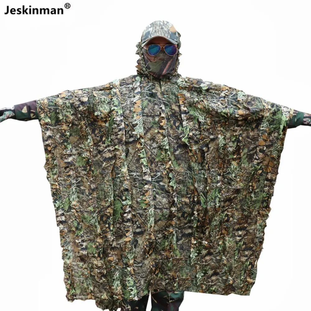 Traje de camuflaje biónico con Hojas de arce 3D, traje de francotirador transpirable, ropa de fotografía para observación de aves, Verano - imagen 2