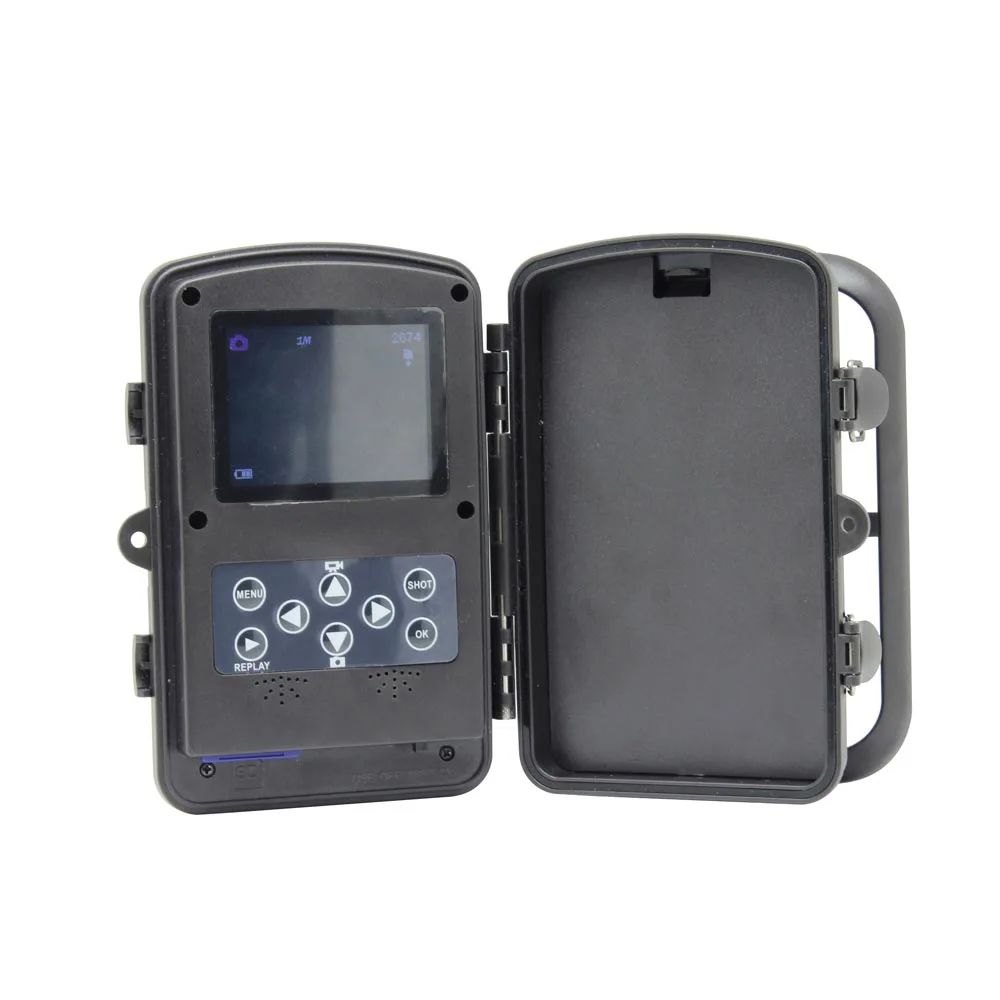 Cámara de rastreo para caza de 12MP, trampas fotográficas de visión nocturna de 940nm, negra, de bajo brillo LED IR, Chasse - imagen 4