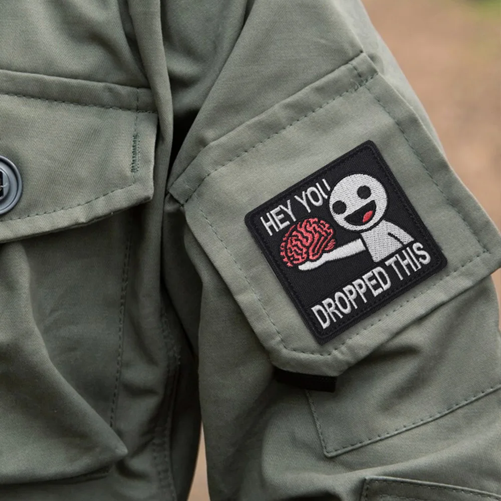 Parche táctico morale Hey You Dropped This – Velcro bordado - imagen 5