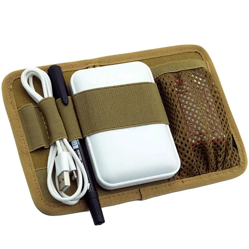 Soporte organizador elástico Modular táctico, bolsa de inserción EDC, gancho de Panel, soporte de accesorios trasero, mochila, chaleco - imagen 2