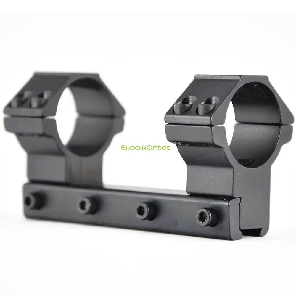 Soporte de anillo para mira Shooin con cola de milano, Base de montaje en riel de 11mm para mira telescópica de tubo de 1 pulgada y 30mm - imagen 3