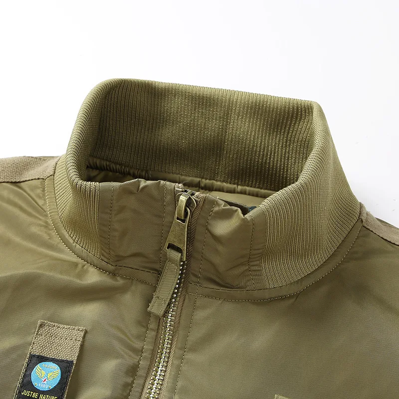 Chaqueta bomber MA1 de invierno hombre con forro algodón - imagen 5