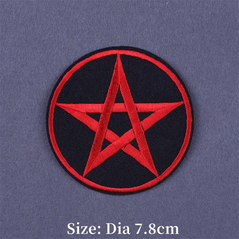 Parches bordados Punk para planchar en ropa, parche termoadhesivo Hippie Rock para ropa, pegatinas bordadas DIY, apliques - imagen 4