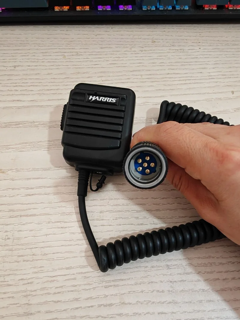 AN/PRC 148/152 Micrófono de mano de radio universal con interfaz estándar de seis pines