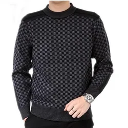 Jersey hombre cuello redondo tejido trenzado estilo táctico casual
