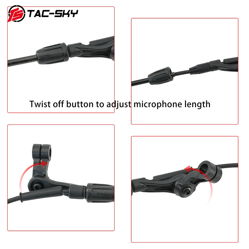 Uso del adaptador TAC-SKY en auriculares tácticos
