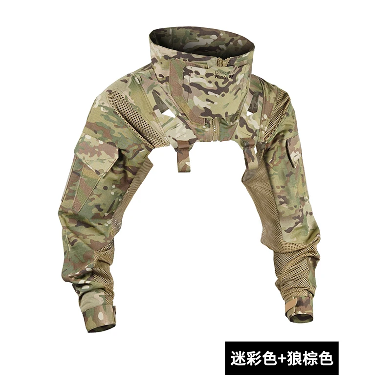 Traje de combate multifuncional con mangas funcionales, mangas para brazos y protección para el cuello. - imagen 2
