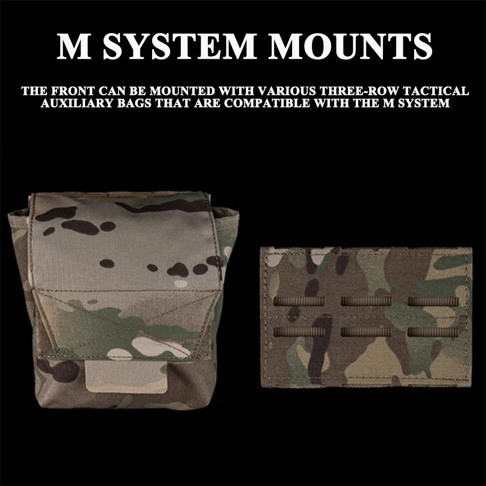 Faja táctica MOLLE de tres filas, Panel, cinturón, organizador de cuchillos de liberación rápida para equipo Airsoft al aire libre, sistema de fijación Modular - imagen 5