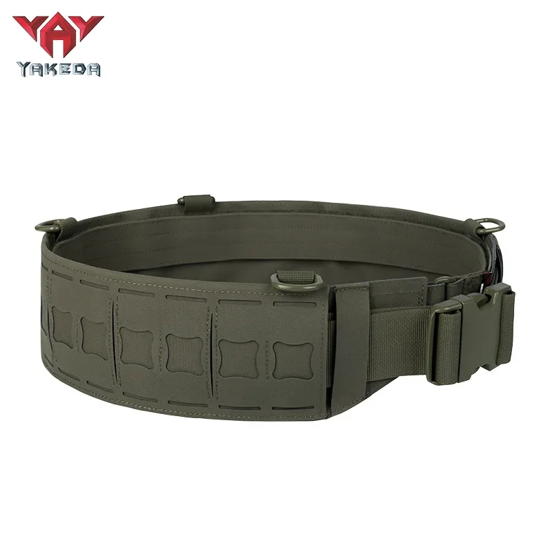 YAKEDA 3 en 1 conjunto de cinturón táctico de liberación rápida PALS corte láser Molle Duty seguridad tráfico pistola de aire cinturón - imagen 4