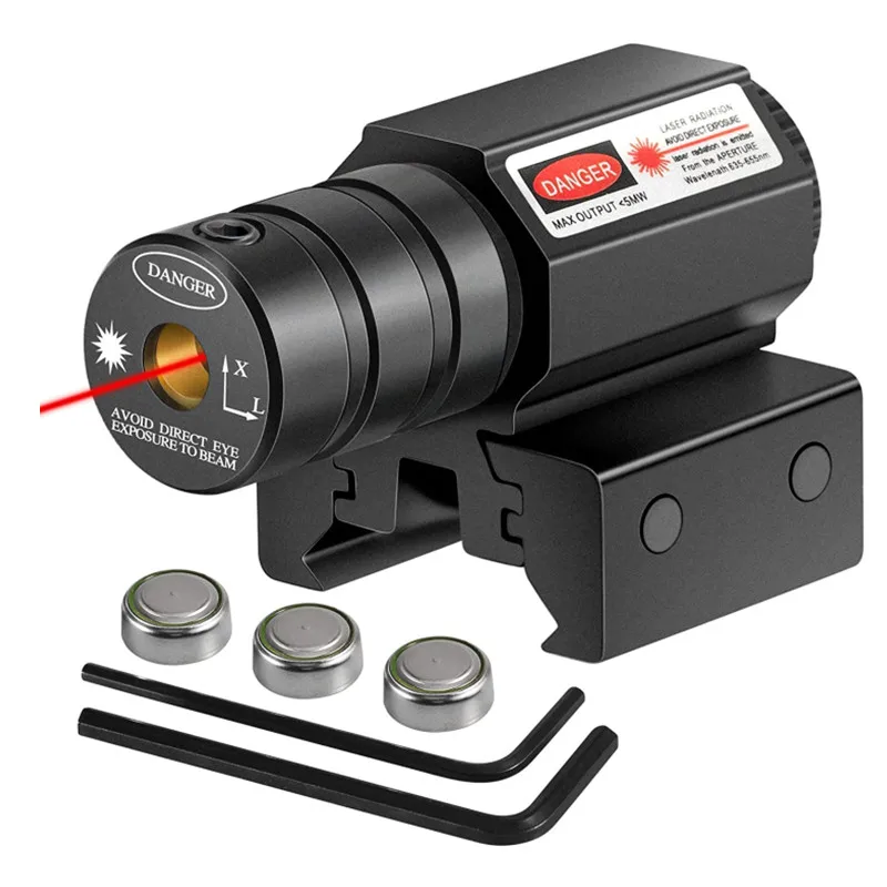 Mini mira láser de punto rojo ajustable de 11 mm y 20 mm - imagen 5