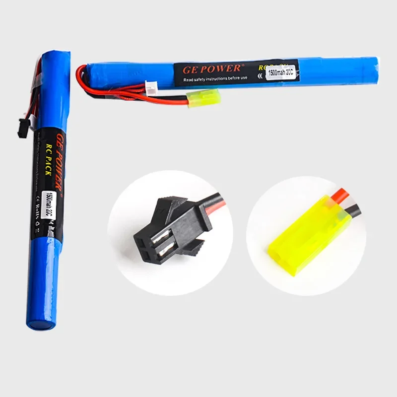 GE Power-batería Lipo de 11,1 V, 1500MAH, 20C RC con enchufe SM Mini Tamiya para AKKU Mini Airsoft, pistola de agua, modelo RC - imagen 3